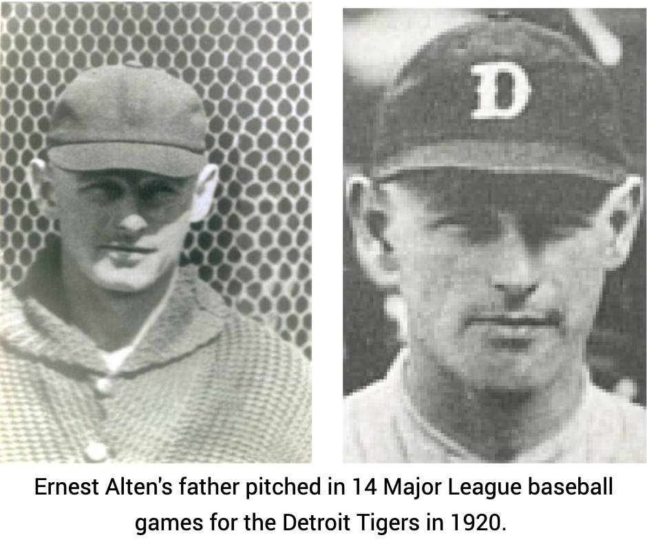 Ernest Alten's father 1920 Detroit Tigers