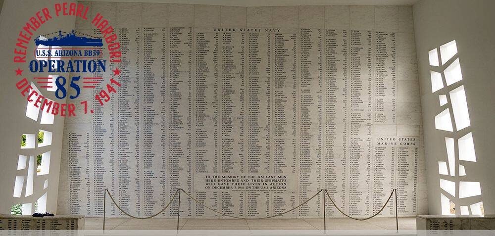 USS arizona memorial wall corrections