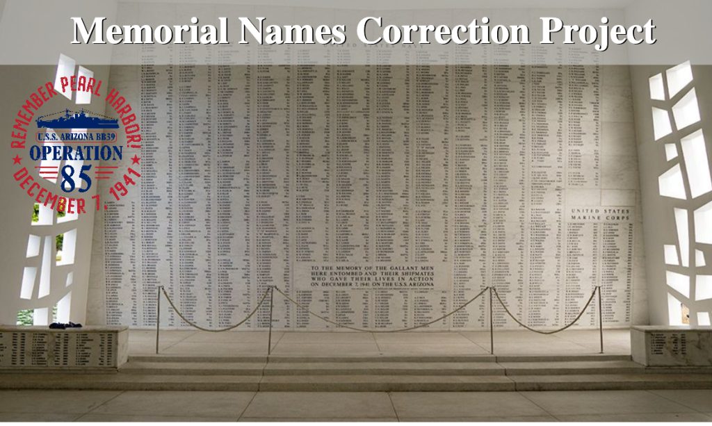 USS arizona memorial wall