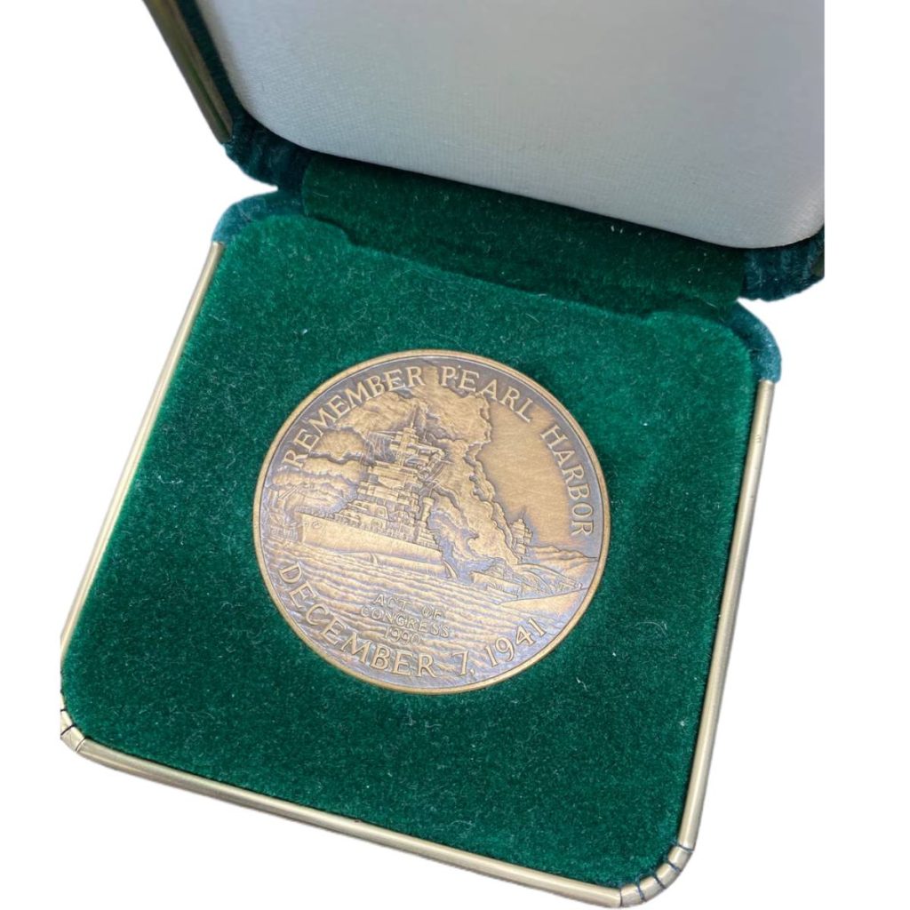Pearl Harbor Commemorative Medal in Case