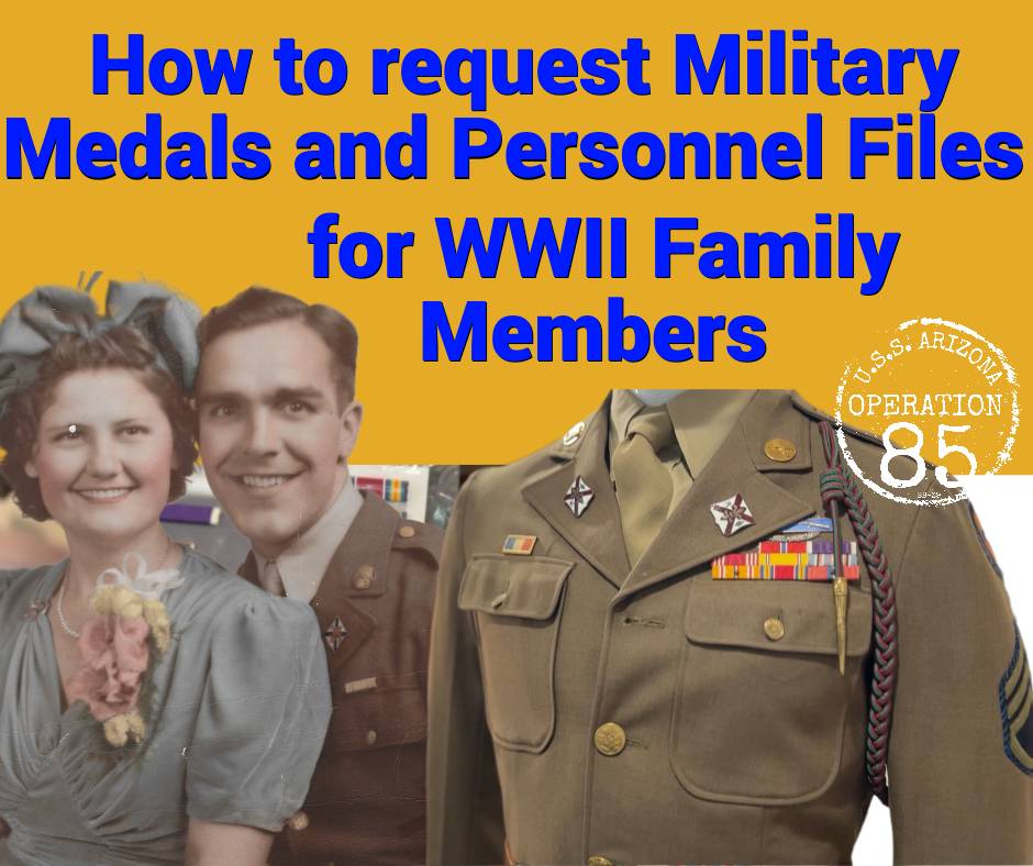 finding military medals and personnel files