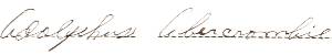 Adolphus Abercrombie signature