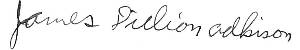 James D Atkinson signature