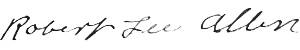 Robert Lee Allen signature