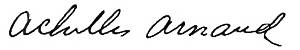 Achilles Arnaud signature USS Arizona