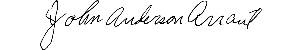 John Anderson Arrant signature USS Arizona