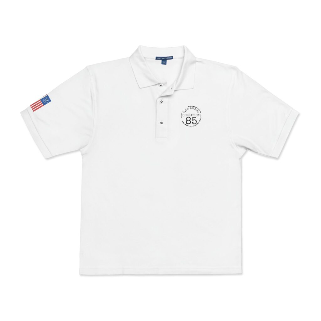 USS Arizona Operation 85 – Port Authority® Classic High Quality Embroidered Unisex Polo Shirt