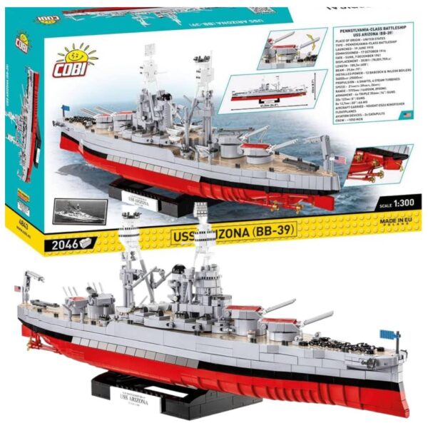 COBI USS Arizona Lego Block Ship Model