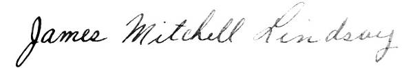 James Mitchell Lindsay signature USS Arizona